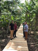 Câmara visita obra de reconstrução da Ponte do Furo Madre-de-Deus