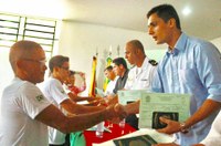 Entrega de certificados do Curso de formação de Aquaviários. 