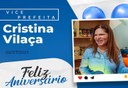 Feliz Aniversário Vice-Prefeita Cristina Vilaça