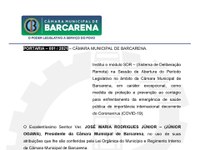 PORTARIA - 001/2021 - CÂMARA MUNICIPAL DE BARCARENA