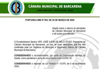 Portaria CMB 003 de 30 de Março 2020