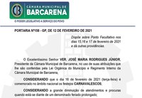 PORTARIA Nº158 - GP, DE 12 DE FEVEREIRO DE 2021