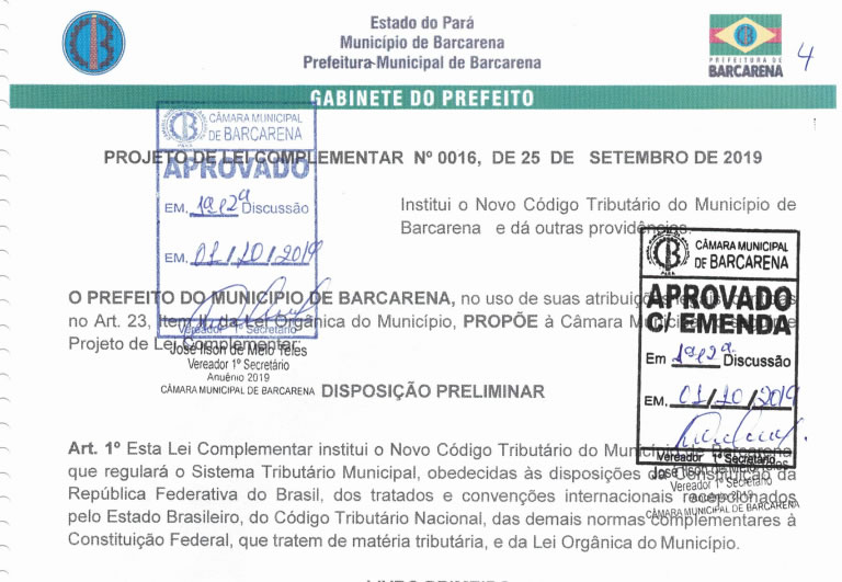 LEI MUNICIPAL COMPLEMENTAR 0061 - NOVO CÓDIGO TRIBUTÁRIO 