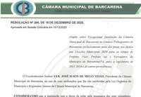 RESOLUÇÃO Nº 260, 15 DE DEZEMBRO 2020